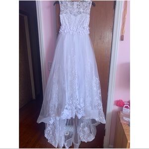 Lace flower girl/princess dress